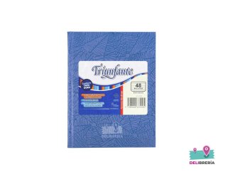 CUADERNO TRIUNFANTE 16X21 X 50 HJS AZUL