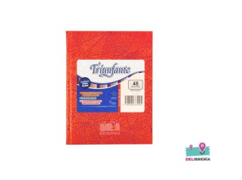 CUADERNO TRIUNFANTE 16X21 X 50 HJS ROJO