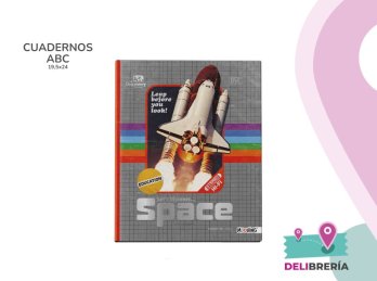 CUADERNO 19,5 X 24 MOOVING TAPA DURA 48 HS DISCOVERY