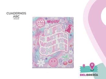 CUADERNO 19,5 X 24 MOOVING TAPA DURA 48 HS COMO QUIERES
