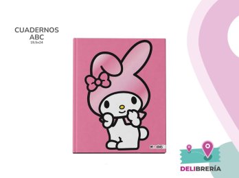 CUADERNO 19,5 X 24 MOOVING TAPA DURA 48 HS MY MELODY