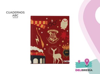 CUADERNO 19,5 X 24 MOOVING TAPA DURA 48 HS HARRY POTTER