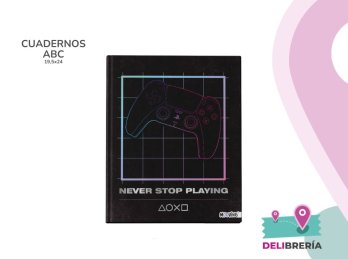 CUADERNO 19,5 X 24 MOOVING TAPA DURA 48 HS PLAYSTATION