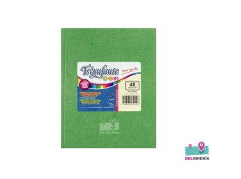 CUADERNO TRIUNFANTE 123 19X24 T/D X 50 HJS RAYADO VERDE OSCURO